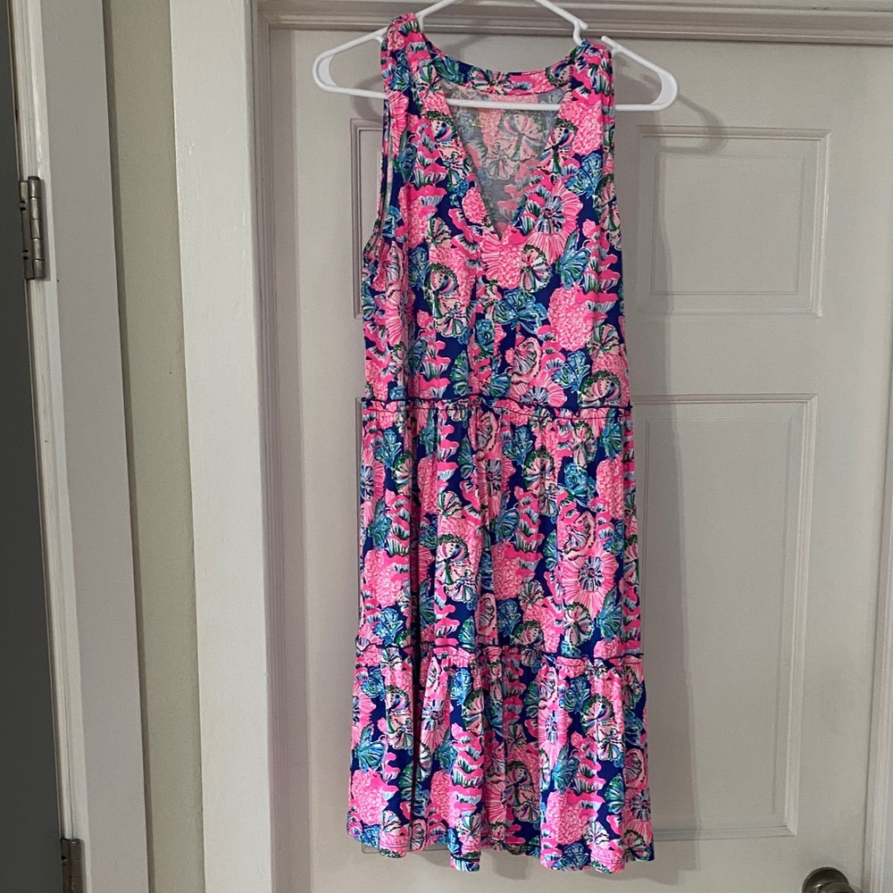 Lilly Pulitzer Lorina tiered swing dress—-Sz.  M